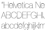 Helvetica Neue Ultralight