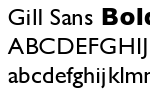 Gill Sans