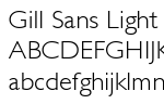 Gill Sans Light