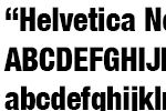 Helvetica Neue Condensed Black